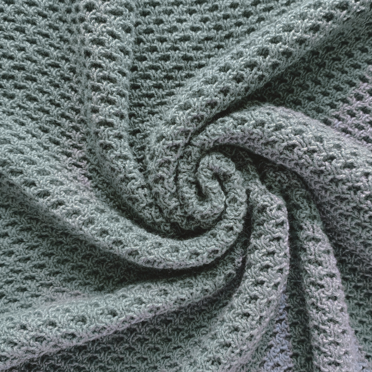 Gestrickte Babydecke aus 100% Merinowolle grün, Salbei
, handgefertigt in Kärnten, Österreich